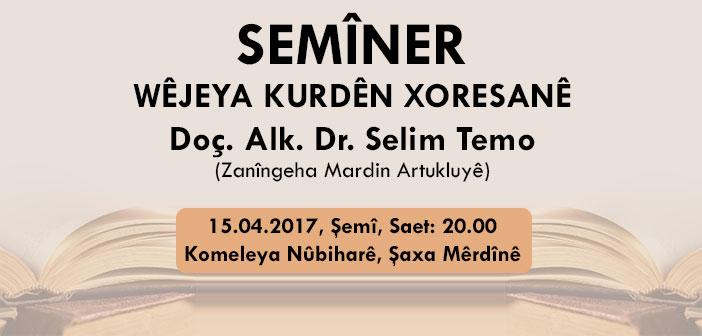 Read more about the article Semîner: Wêjeya Kurdên Xoresanê