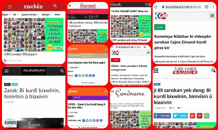 Read more about the article Di çapamenî û malperan da nûçeyên Klîba me ya zarokan