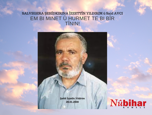 Read more about the article Salvegera şehîtkirina Îzzetîn Yildirim û Saît Avci